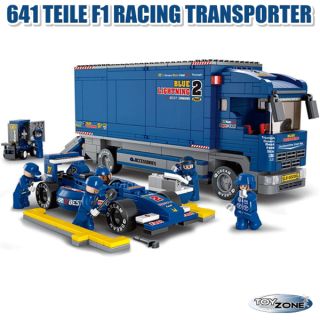 F1 Bull Racing Transporter 641 Teile Baustein Baukasten Set kompatibel