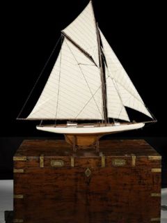 Schiffsmodell Segelboot  "Americas Cup" 1901 Columbia Yacht von Authentic Models
