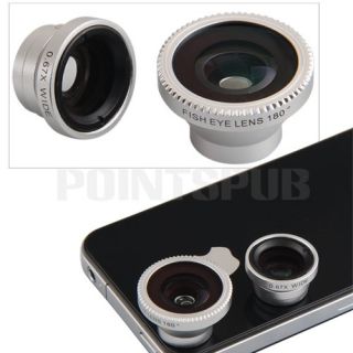 Fisheye Fischauge Lens Linse Erweiterung f iPhone 4 4s iPad 2 Samsung