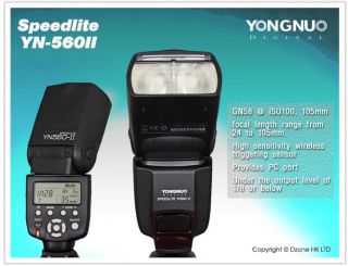 Blitz Blitzgerät YN560 II für Canon EOS 1D 5D 7D 600D 450D 60D 550D