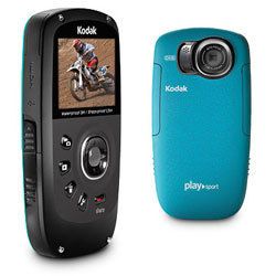Kodak Playsports Zx5 HD Video Kamera Aqua wasserdicht