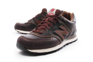 New Balance ML574 [ML574UKW] Claasic Running Leather Brown/Black