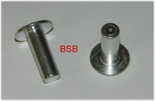 50 Blindnietmuttern M6 ALU großer Flachkopf geschlossen 3,0 6mm NEU