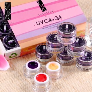 Freie Auswahl 12 Farbe set Farbgel Soak off UV Gel Gele Nail Art