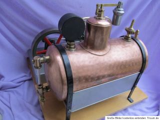 Riesige super Dampfmaschine Schwungrad. d. 20 cm, Kessel d. 16 cm l