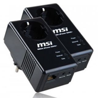 MSI Gigabit Lan Powerline Kit 500HD, HomePlugAV 500MBit, ePower 200AV