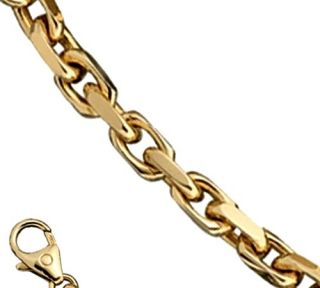 Armband / 4mm Ankerarmband, massiv 21cm 585 Gold