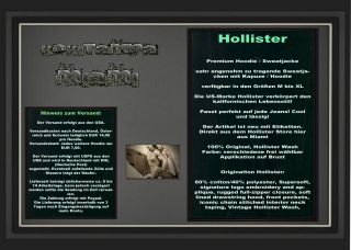 Hollister by Abercrombie Hoodie / Sweatjacke Gr. M bis XL NEU