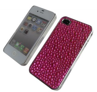 UNIQUE PINK SPARKLY BLING DIAMANTE / DIAMOND CASE COVER FOR IPHONE 4G