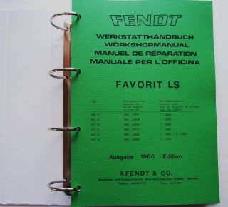 Fendt Favorit 600 LS   615 LS Werkstatthandbuch Reparaturanleitung
