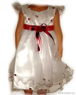 elegant Festkleid Blumenmädchen festliches Kleid Gr 110