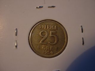 Schweden 25 Öre 1954 SVERIGE 616