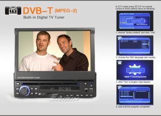 ES628AU 7 1 Din HD Touch Screen Car DVD Player GPS Navigation DVB T