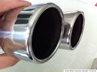 Audi A6 S6 Look 4F S4 A4 Duplex Tailpipes Doppel Endrohre RS S line