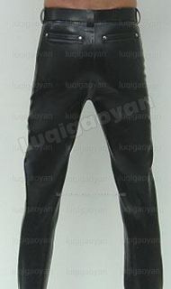 100% Latex Rubber Pants 0,8mm Hose Jeans Schlaghose Catsuit Ganzanzug