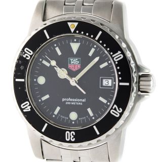 TAG Heuer Professional WD1210 D0 Stainless Steel Quartz Mens Watch