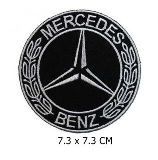 DM012 Mercedes Benz Logo Automarke Aufbügler PATCH Aufnäher