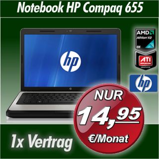 hp Laptop Notebook 635 Dual Core  Nur 14,95€ Fixkosten