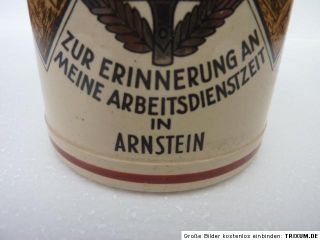 Arbeitsdienstzeit Arnstein 1934 /35 Bierkrug Bierglas 2