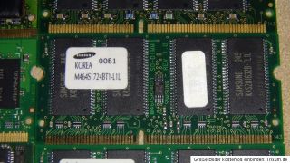 Arbeitspeicher SO DIMM DDR2, DDR & SD Rams 9 Stück Notebook Laptop