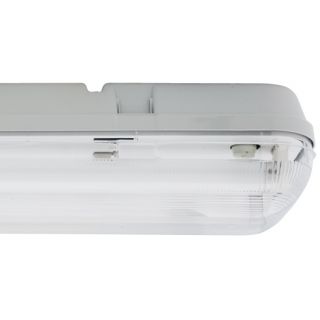 IP65 Polycarbonatleuchte grau mit Wanne L 658, B 160, H 105