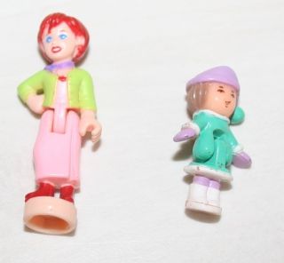 Polly Pocket Mini Sammlung Haus und Zauberwald und zwei Puppen
