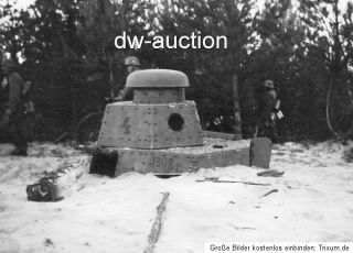 Maginot Linie , Bunker mit Panzerkuppel bei Saint Avold