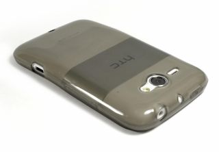 Tuff Luv Gel Silikon Hülle / Tasche für HTC ChaCha   graphit