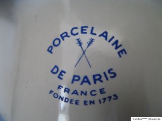 KLEINES Vintage Limoges WASCHBECKEN Porcelaine de PARIS Toile de Jouy