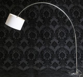Designer Stehlampe BOGENLEUCHTE ROMA weiß Bogenlampe