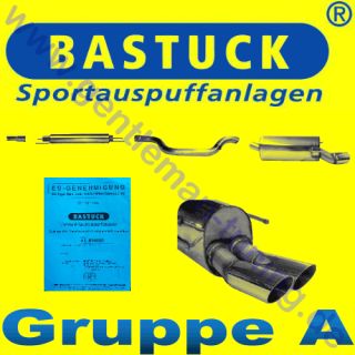 BASTUCK GRUPPE A SPORT ANLAGE OPEL ZAFIRA B 2x76