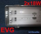 2x36W Feuchtraumwannenleuchte Feuchtraumleuchte Osram EVG f