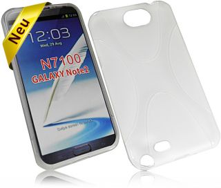 Samsung Galaxy Note 2 Silikon Case Handy Hülle Tasche Schutzhülle in