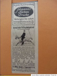 hängendes Schaukelpferd Kinder Spielzeug Müller Dresden 1913 #w177