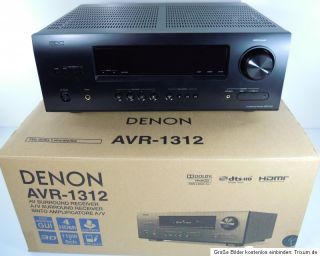 Denon AVR 1312 5.1 AV Receiver 3D HDMI 1.4a, 5x 110 Watt,UKW /MW Tuner