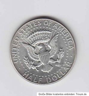 USA Amerika America 1/2 Dollar Kennedy 1966 (Ag 400) VZ