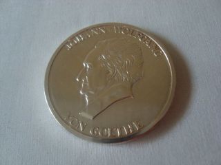 Silber Münze Medaille Berühmte Deutsche Johann Wolfgang von Goethe