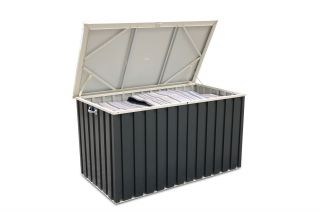 Tepro Aufbewahrungsbox aus Metall 570l Gartenbox Gerätebox