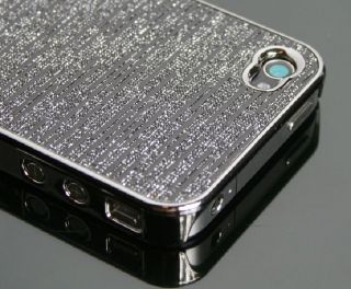 iPhone 4 4G Hülle Hart Cover Tasche Case Schale Chrom