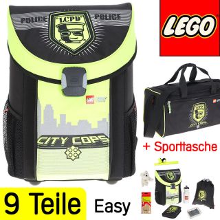 Teile LEGO EASY CITY POLICE 2 Schulranzen Ranzen SPORTTASCHE LCPD