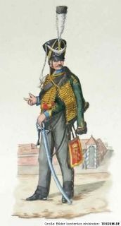 Feldzug gegen Napoleon 1815 Château Villepion Terminiers Hussard