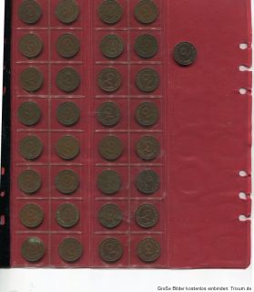 Konvolut Sammlung 33 Münzen Drittes Reich 2 Reichspfennig 1939