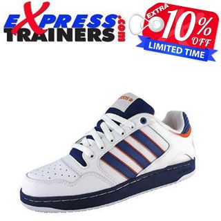 Adidas Hoepel Mens Casual Tennis Style Leather Trainers