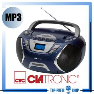 Radiorekorder CD Radio  Aux Clatronic SRR828 blau