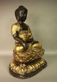 Buddha Siddharta Gautama Bronze Messing Statue Figur Buddhismus Tibet