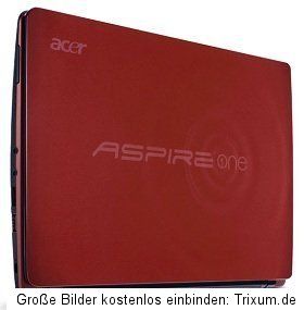 TOP NETBOOK in ROT  Acer Aspire One 722   2GBDDR3   320GB Festplatte