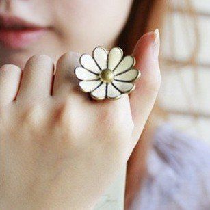 Gk4543 New Fashion Jewelry Chrysanthemum Ring Size6 10(Adjustable