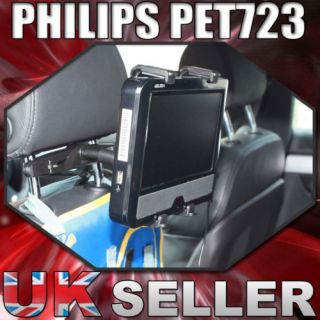 CAR HEADREST MOUNT KIT FOR PHILIPS PET723 TABLET DVD