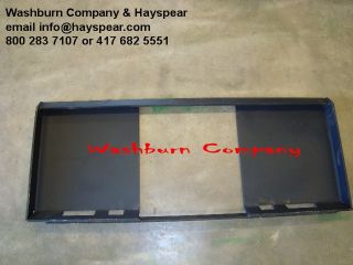 Skid steer attachment adapter plate model C1