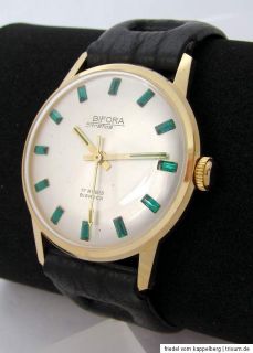 Bifora Stratos 17 Rubis Handaufzug Uhr vintage men gents wristwatch
